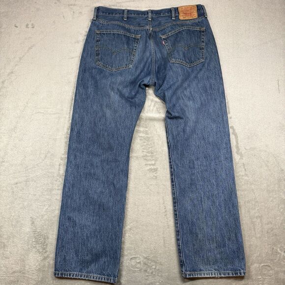 Levi’s 501xx Jeans Men’s 38x32 Blue Cotton Denim Button Fly Classic Casual - Picture 2 of 11